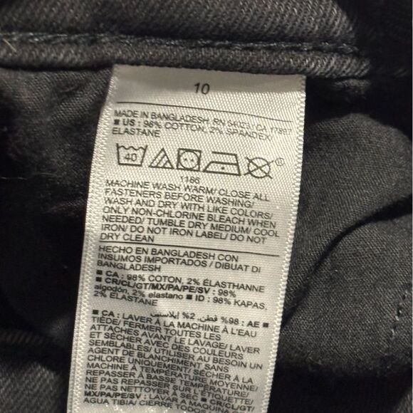 OLD NAVY | Big Girls Black Denim High Rise Stretch Flare Jeans Size 10 - Picture 8 of 9